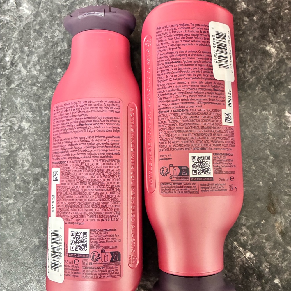 🔅NEW WITH TAGS🔅Pureology Smooth Perfection Shampoo & Conditioner Set  9 Oz - Picture 2 of 10